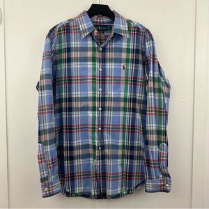 Ralph Lauren classic fit mens button down casual top size L